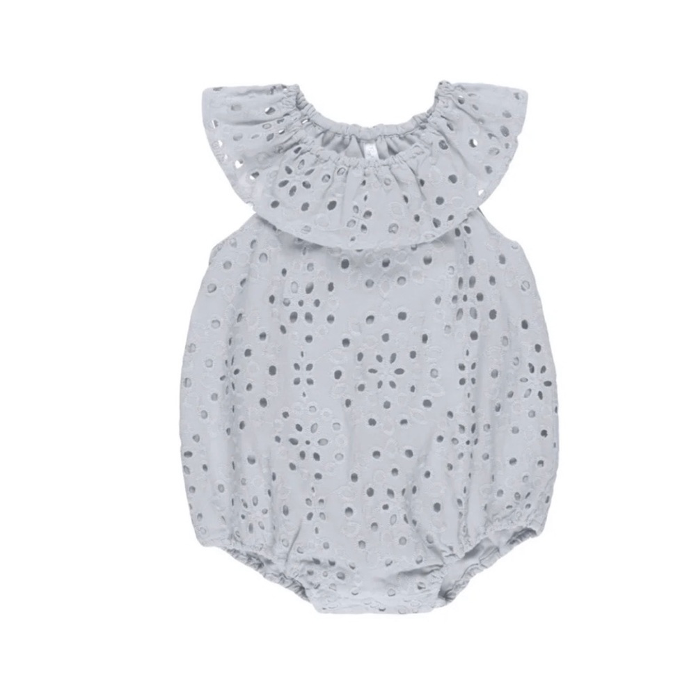 Rylee & Cru Myla Romper - Light Blue